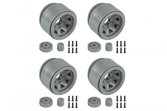 Element RC Enduro Trigon Wheels 1.55In Silver 2 Element RC Enduro Trigon Wheels 1.55In Silver - Image 2